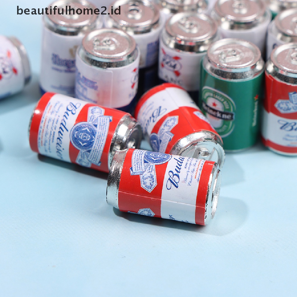 (Beautifulhome2.Id) 4pcs / Set Miniatur Kaleng Soda / Bir Untuk Dekorasi Rumah Boneka