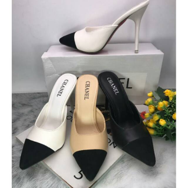 SEPATU WANITA CHANEL STRAPPY HEEL IMPORT PREMIUM