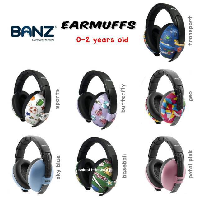 Baby Banz Mini Earmuff (0-2y) / Pelindung Peredam Telinga Anak Bayi