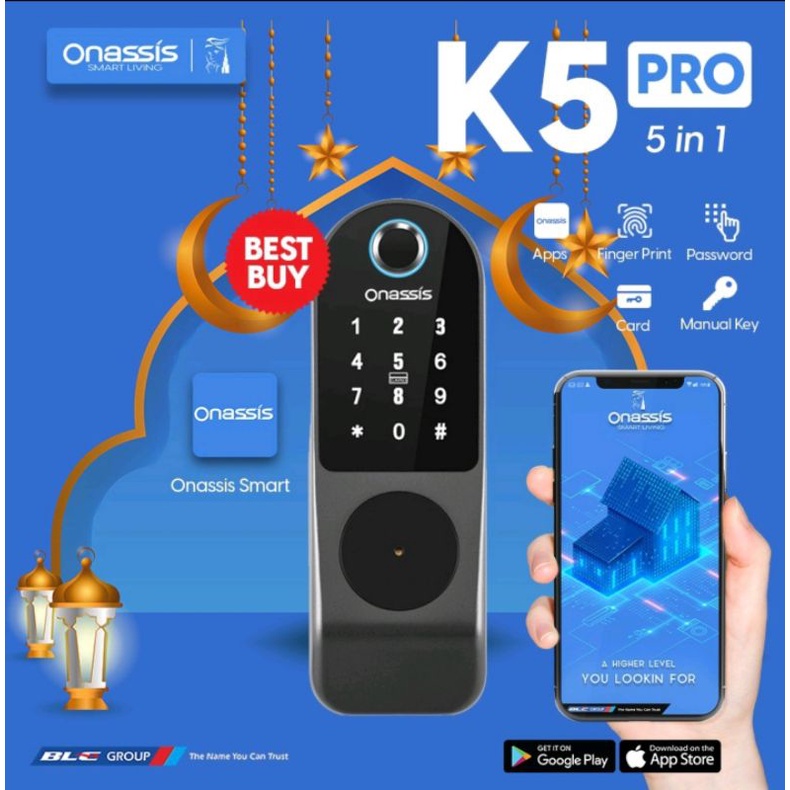 ONASSIS SMART LOCK- SMART HOME  K5 PRO