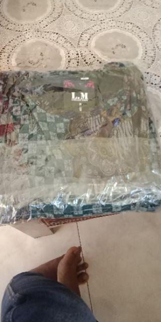 Larissa Maxy Original By Nuha Murah Gamis Syari Calvin Jeans Motif Batik Cantik (tebal Melar)