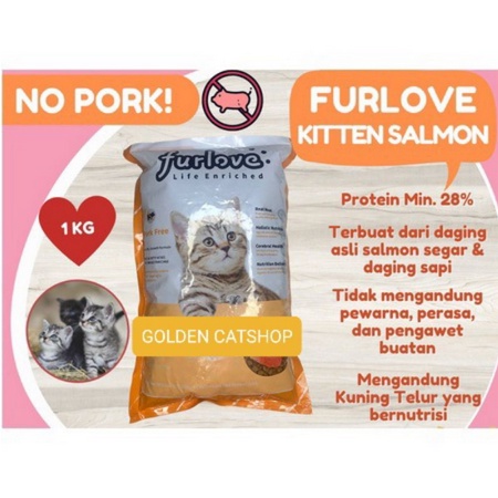 FURLOVE CAT FOOD fresh pack 1 KG / MAKANAN KUCING adult kitten all life stage