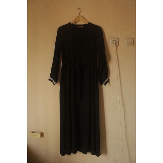 PRELOVE Zanuba Gamis Set Cadar Khimar Pad Hitam