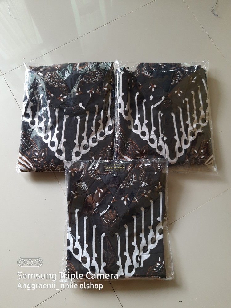 Parang Cendono Sogan Kemeja Batik Pria Slimfit Katun Primisima Full Furing