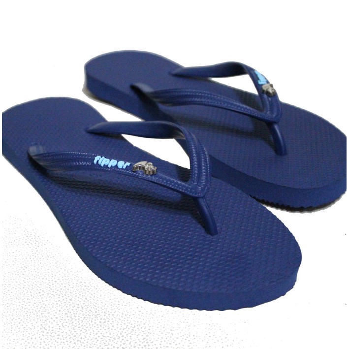 MURAH SENDAL / SANDAL SLOP PRIA CWO LEBARAN PUASA Fipper Glitter / Jepit / Wanita in Navy Blue - Nav