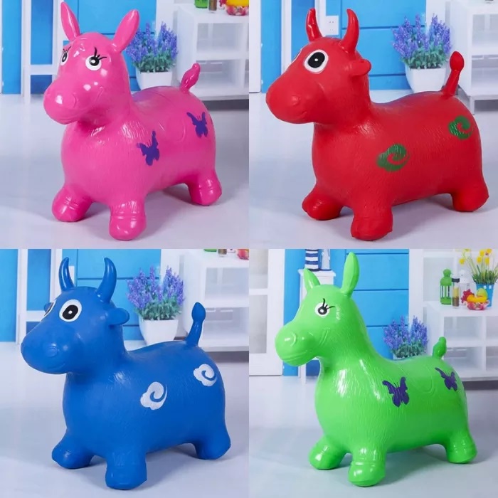 MAINAN KUDA-KUDAAN KARET TEBAL JUMPING ANIMAL UNICORN JUMPING BINATANG JUMBO