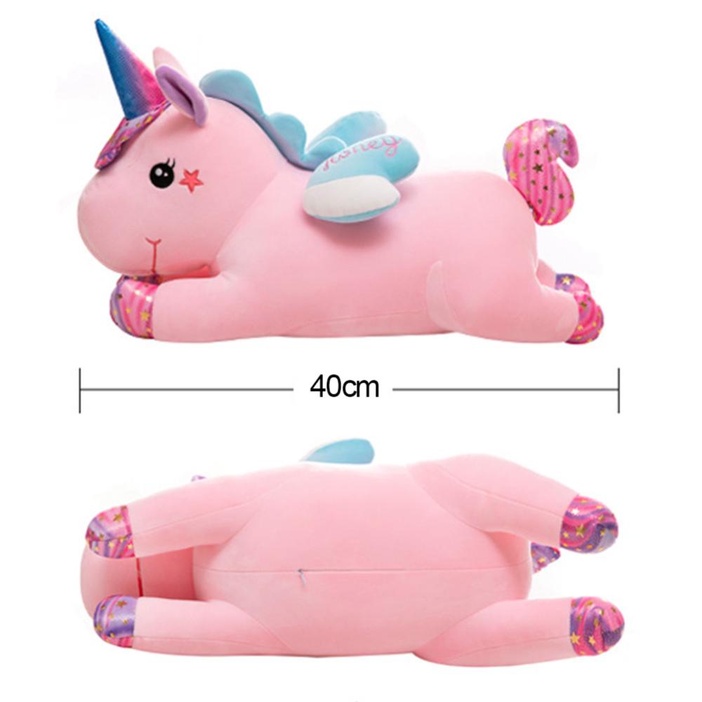 Timekey Mainan Boneka Stuffed Plush Unicorn 40cm Untuk Hadiah Natal / Ulang Tahun Anak Perempuan Q2X3