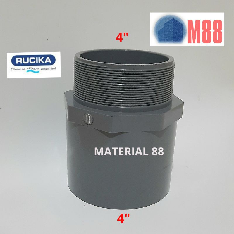 Sok Drat Luar 4 inch RUCIKA AW SDL - Valve Socket