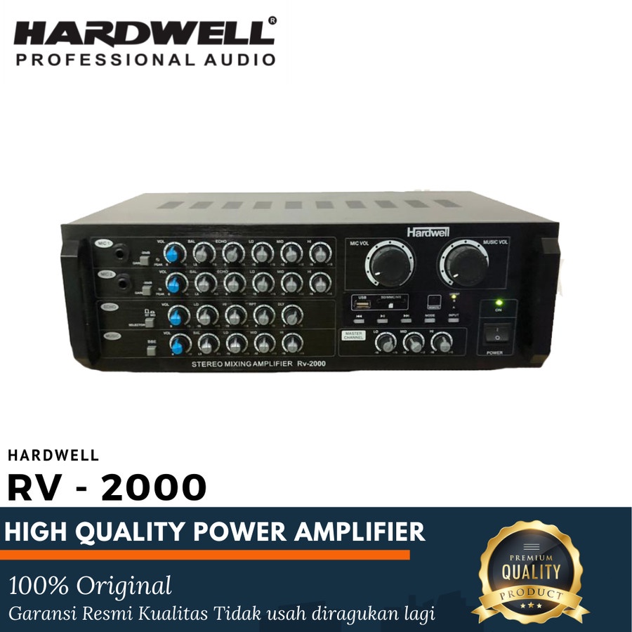 Power Amplifier HARDWELL RV 2000 ORIGINAL Ampli Karaoke