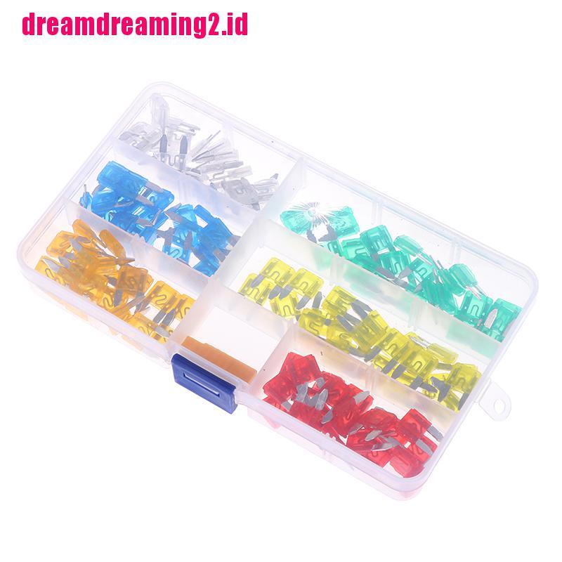 （✔✔❤120pcs Sekring Gepeng Mini Campur Untuk Mobil / Motor / SUV CN37