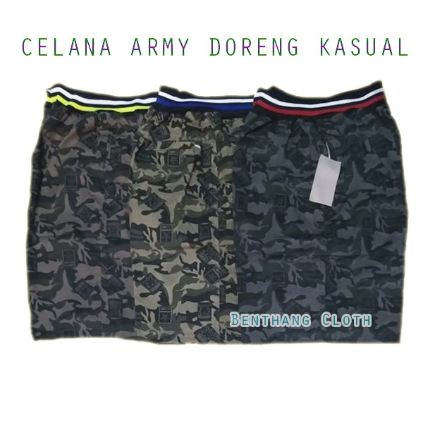 Celana Pendek American Drill Twill Army Doreng Eco