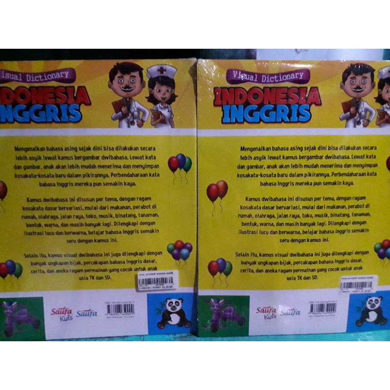 buku anak visual dictionary indonesia inggris