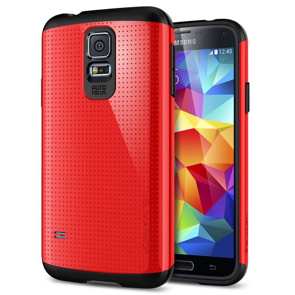 Spigen Samsung Galaxy S5 Case Slim Armor Original - Red