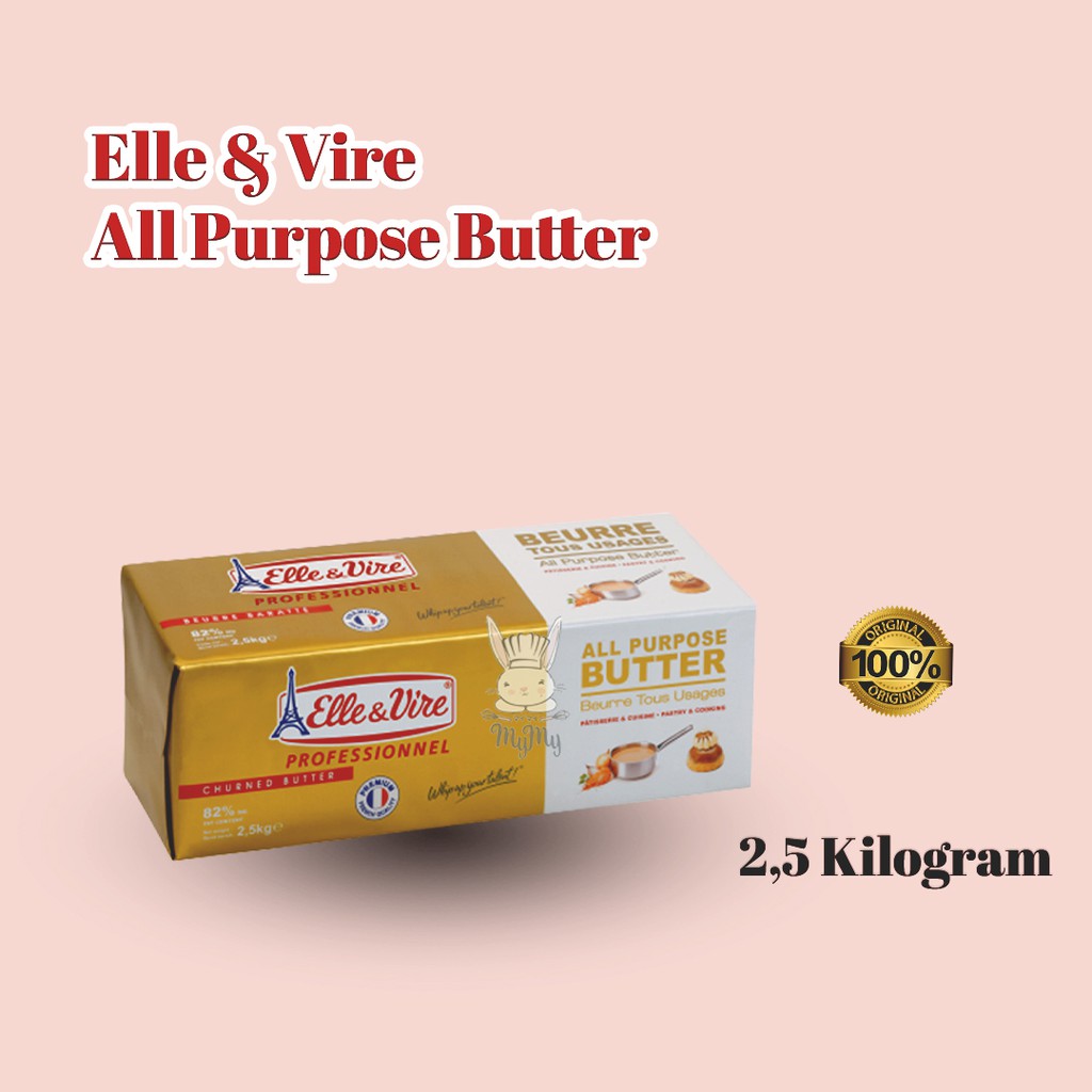 

ELLE & VIRE All Purpose Butter Elle Vire Unsalted 2,5 Kg