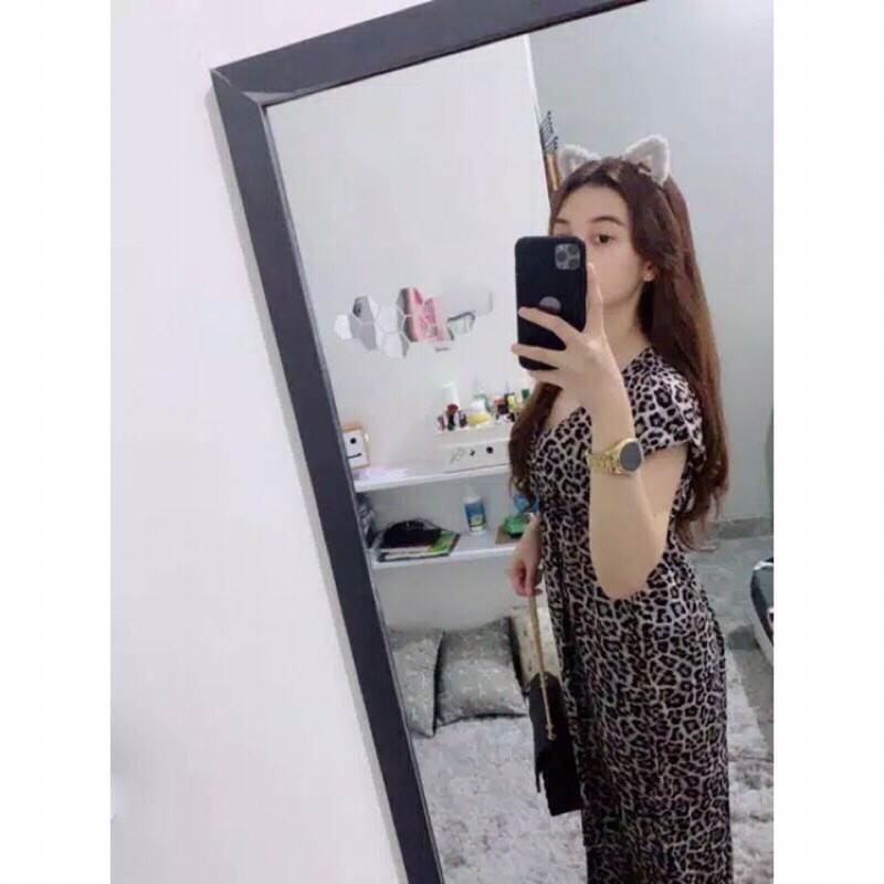 Daster manohara Leopart BUSUI / daster leopard /dress manohara leopart