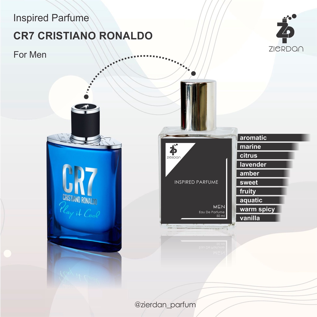 Zierdan Inspired Parfum CR7 Cristiano Ronaldo Parfume Farfum Minyak Wangi Tahan Lama Pria Cowok