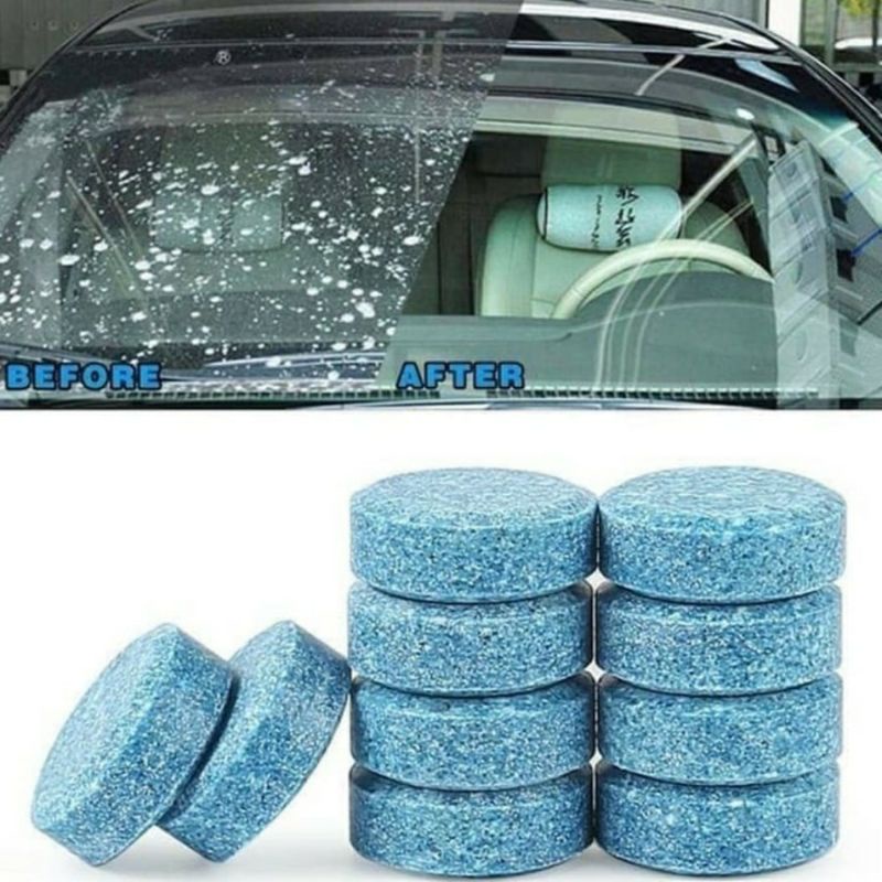 [MURAH] Sabun Tablet Pil Pembersih Wiper Kaca Mobil Car Glass Cleaner Wipper murah ekonomis