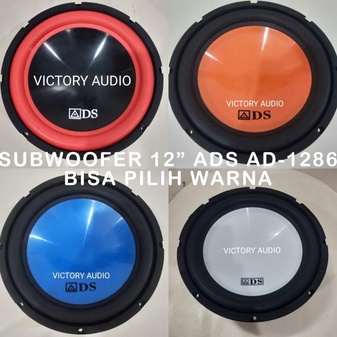 Subwoofer Pasif Audio Mobil ADS AD-1286 12 Inch Double Voice Coil Sub