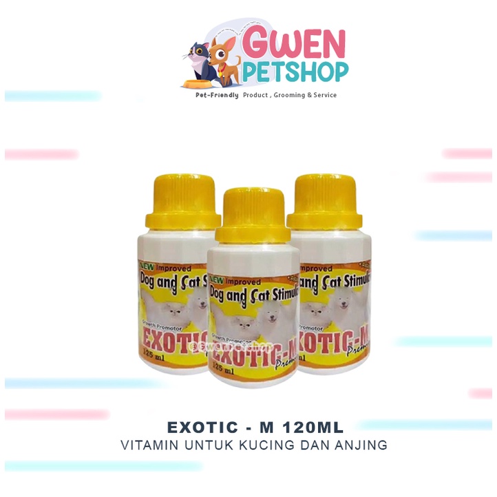 Exotic M 120ml -- Cat Dog Stimulant -- Vitamin Kucing Anjing Tamasindo