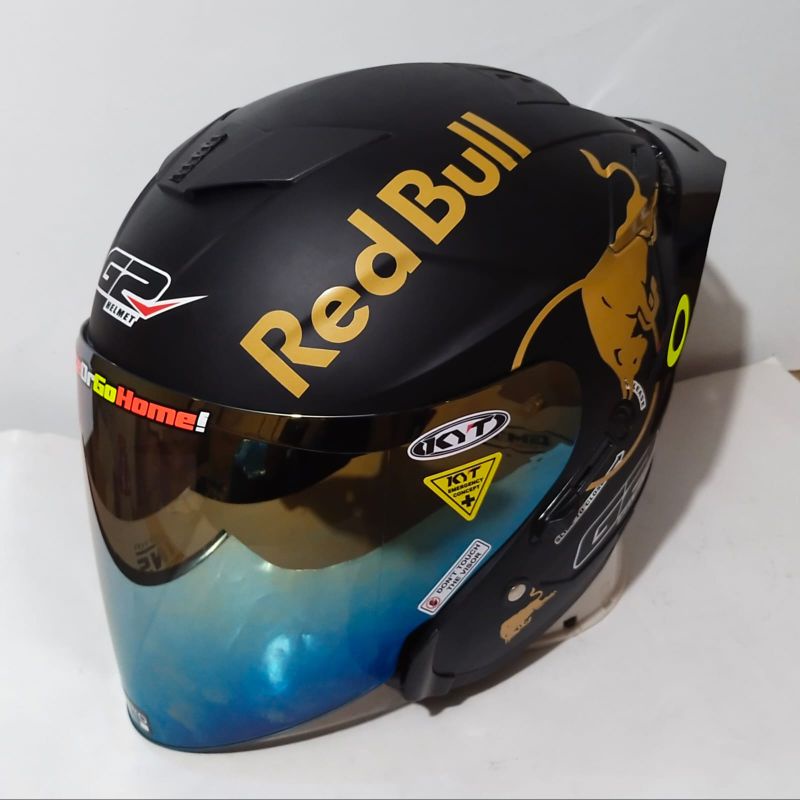 Helm Original G2 Optimax Paket Ganteng-Htm dop kaca gol