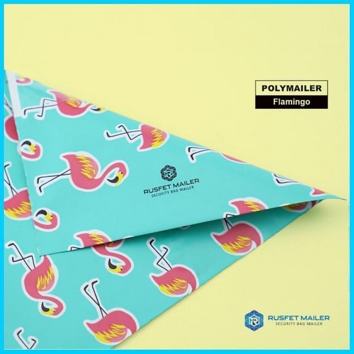 Polymailer | Plastik Packing | Plastik Packing Online | Motif Flamingo