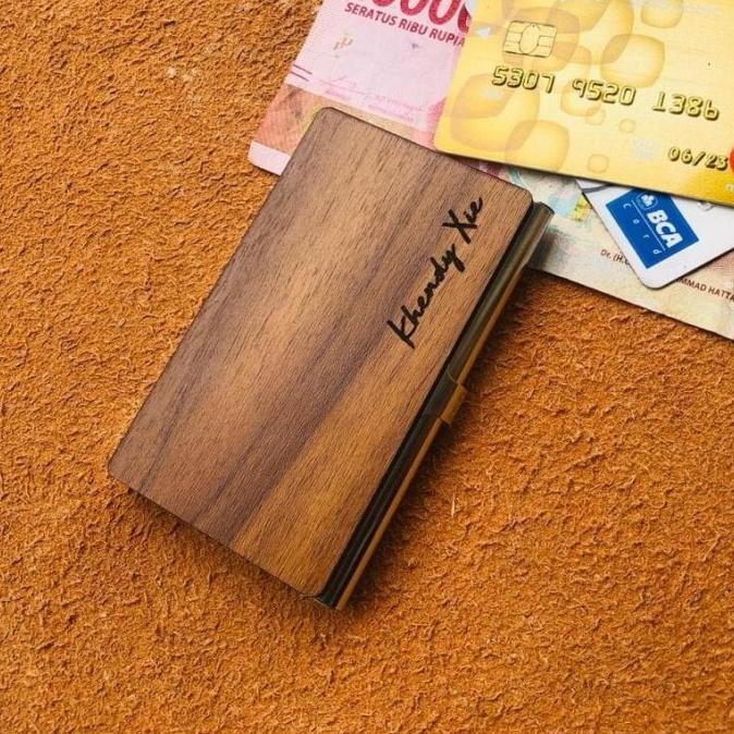

%$%$%$%$] CARD HOLDER KAYU CUSTOM DESIGN COVER LUAR & DALAM