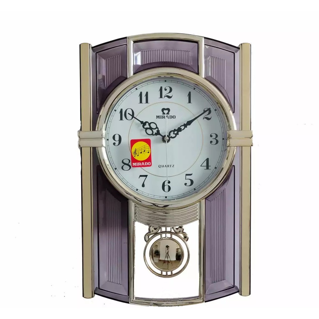 Jam Dinding Mirado Bunyi Setiap Jam Lonceng Bandul WH936 Klasik