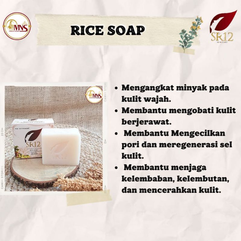 SABUN SR12 RICE SOAP SR12/SABUN JERAWAT SR12