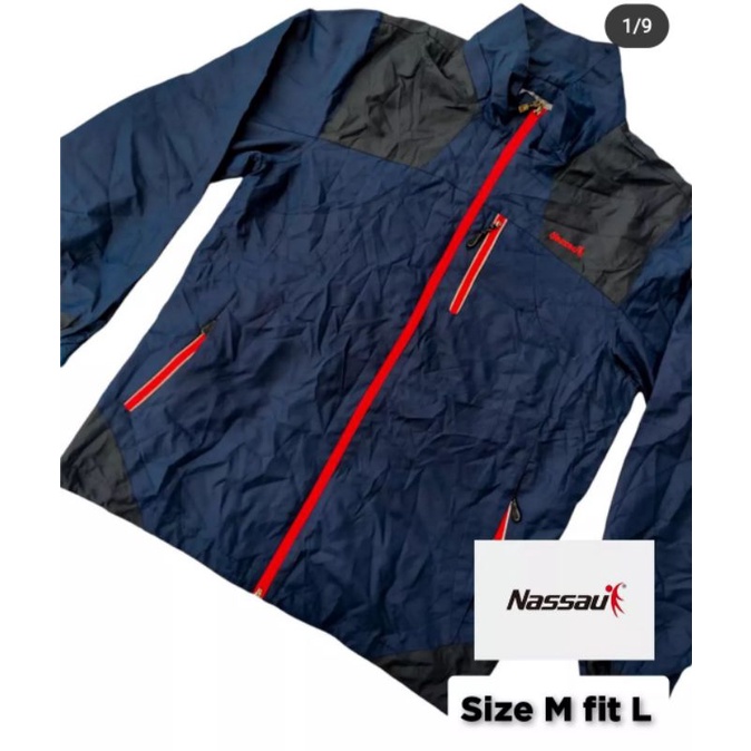 Jaket Outdoor Nassau Original Waterproof Blue Navy