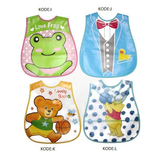 Baby Bibs Celemek Slaber Plastik Besar