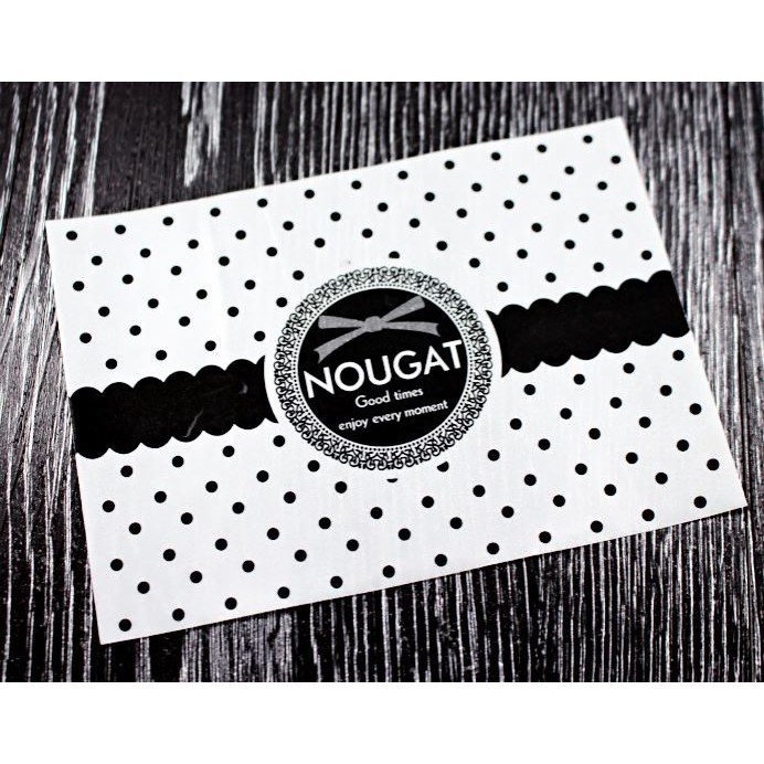 KERTAS BUNGKUS PERMEN/ COKLAT/ NOUGAT - NOUGAT POLKA