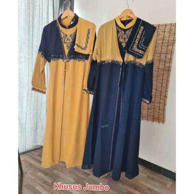 Gamis Jumbo Set Kerudung Original by Larosa