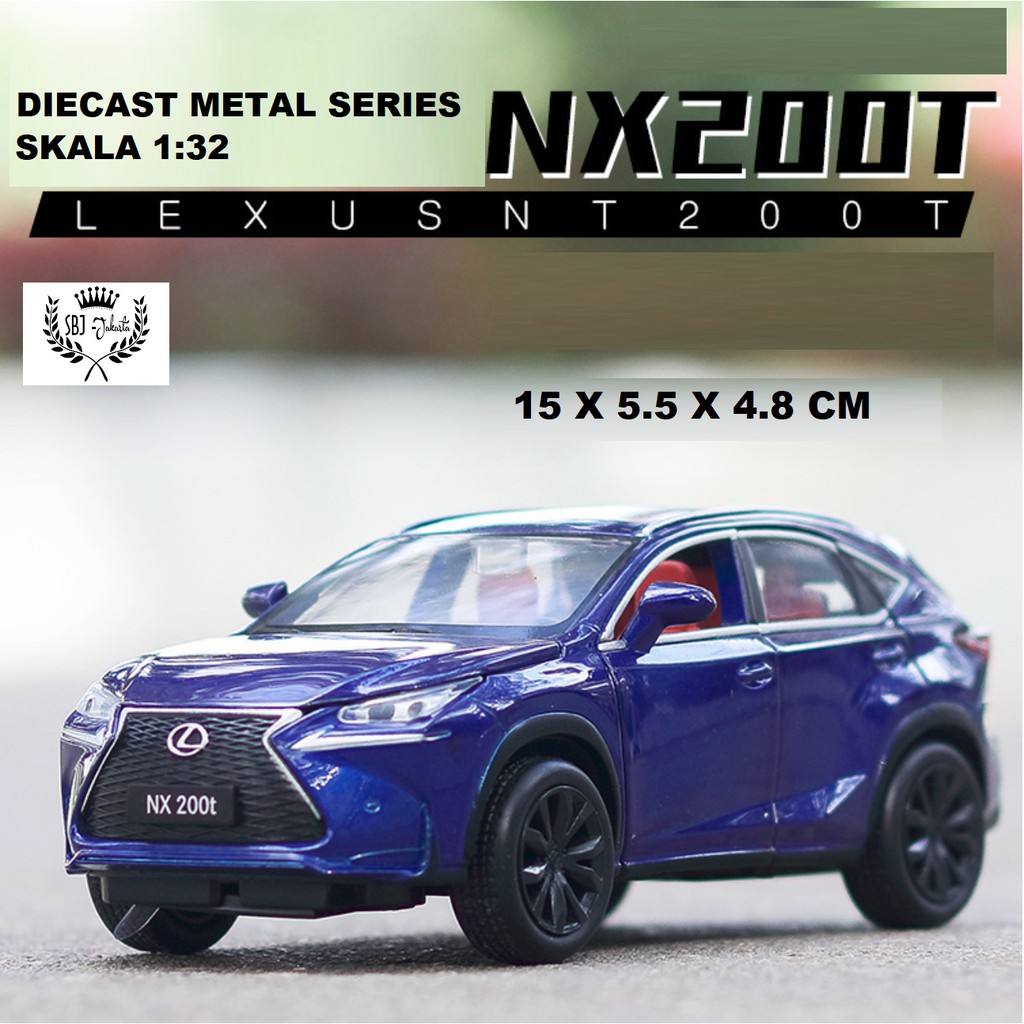 Diecast miniatur mobil Lexus NX200T Metal Series Skala 1:32