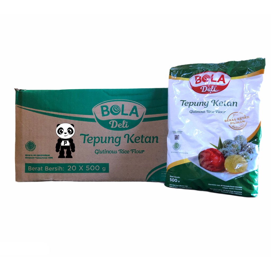 

BOLA Deli Tepung Beras Ketan 1 Karton Isi 20 Bungkus X 500g