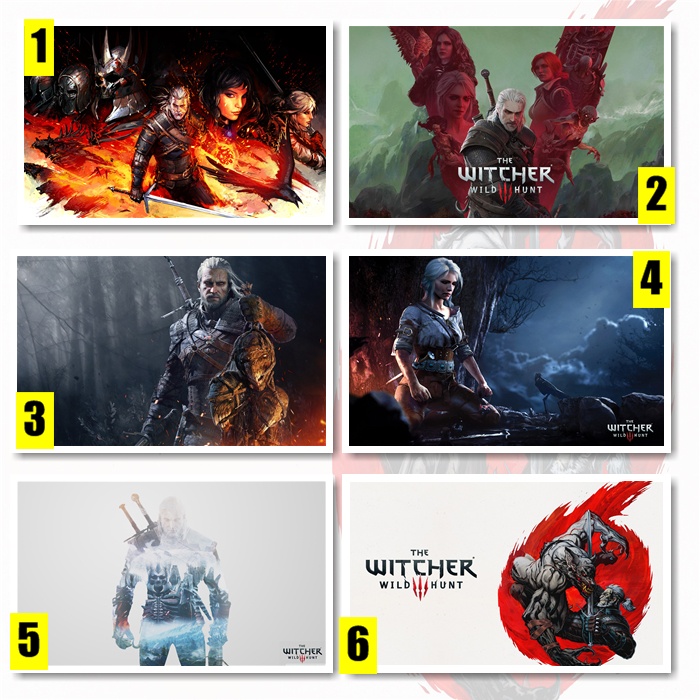 Poster The Witcher 3 Wild Hunt Geralt of Rivia - hiasan dinding dekorasi rumah
