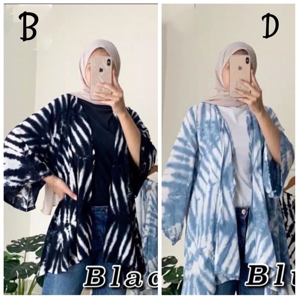 SALE..Murah Meriah Outer lengan sibori batik jumput batik sibori real pic