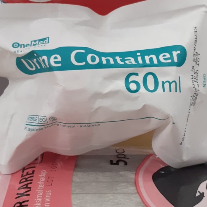 New Pot Urine 60ml, Urine Container 60 ml,Pot Skala 60ml Steril Onemed
