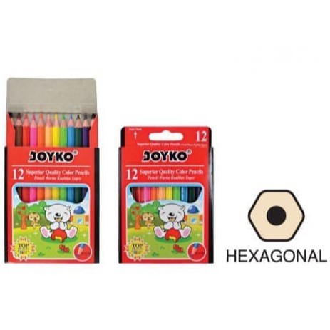 

Joyko CP-12PB Pensil Warna 12 Pendek