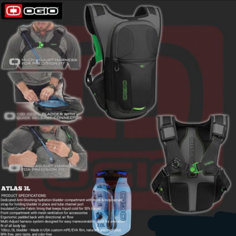 HYDRO BAG OGIO ATLAS, TAS OGIO, TAS TRAILL