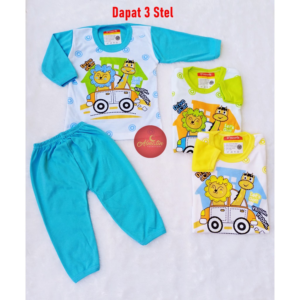 Dapat 3 stel Baju Bayi Karakter - Baju Bayi Kekinian