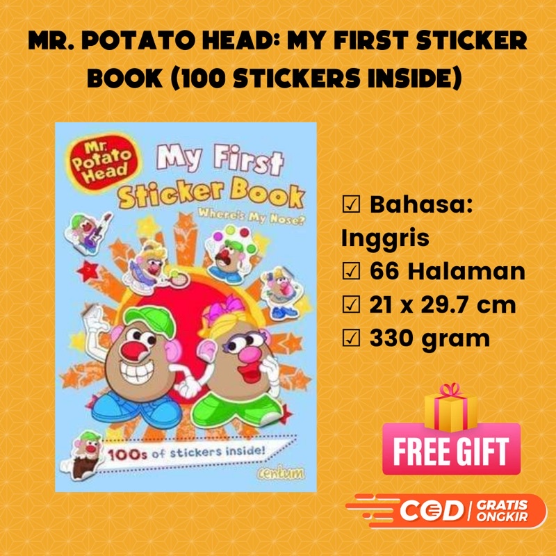 Mr. Potato Head: My first sticker book. aktivitas buku anak dengan 100 sticker didalamnya