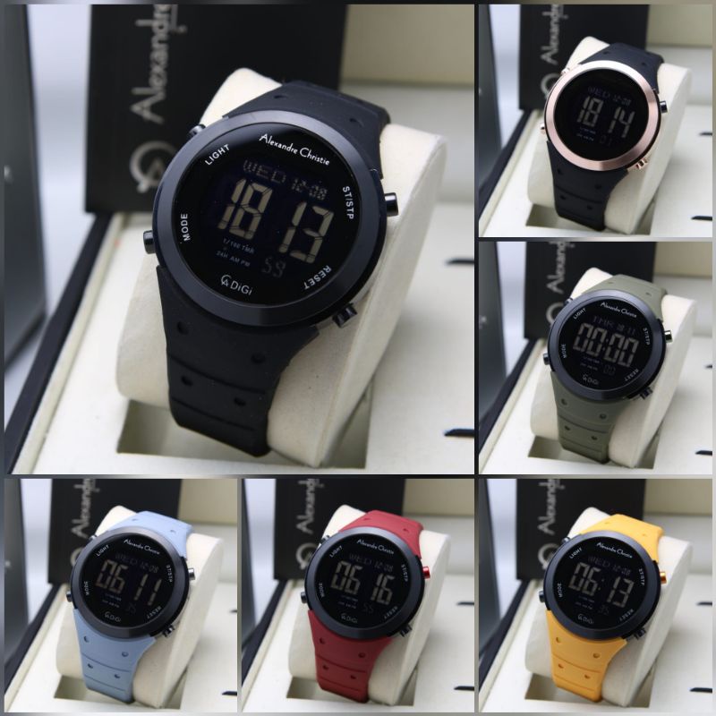 JAM TANGAN PRIA ALEXANDRE CHRISTIE AC 9350 / AC9350 DIGITAL ORIGINAL GARANSI RESMI 1 TAHUN