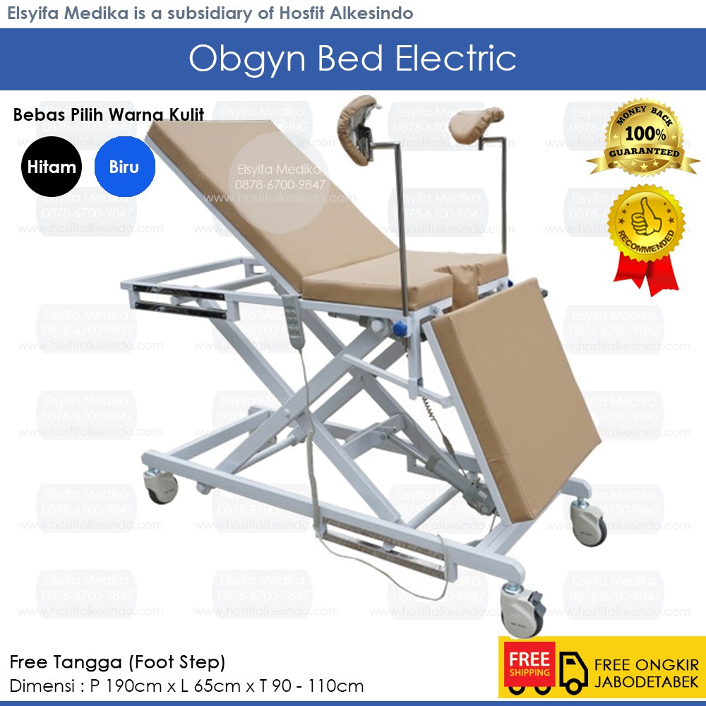 Obgyn Bed Electric 2 Motor - Ranjang Bantu Melahirkan Elektrik - Gynecology Bed