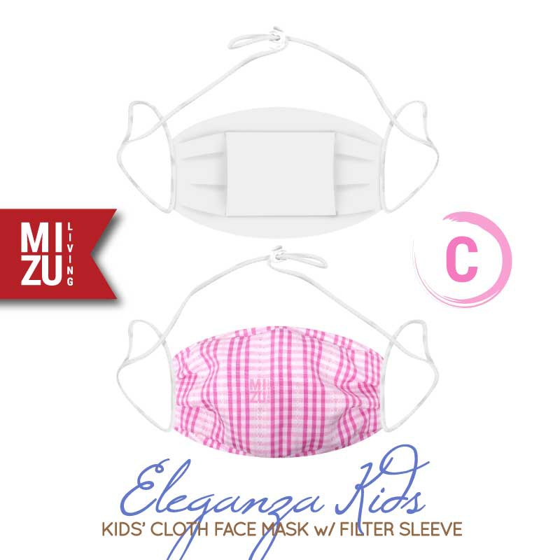 [SALE] MIZU ELEGANZA KIDS Cloth Face Mask Masker Anak Kain Corak 3 Ply Sarung Filter NON-MEDIS-C