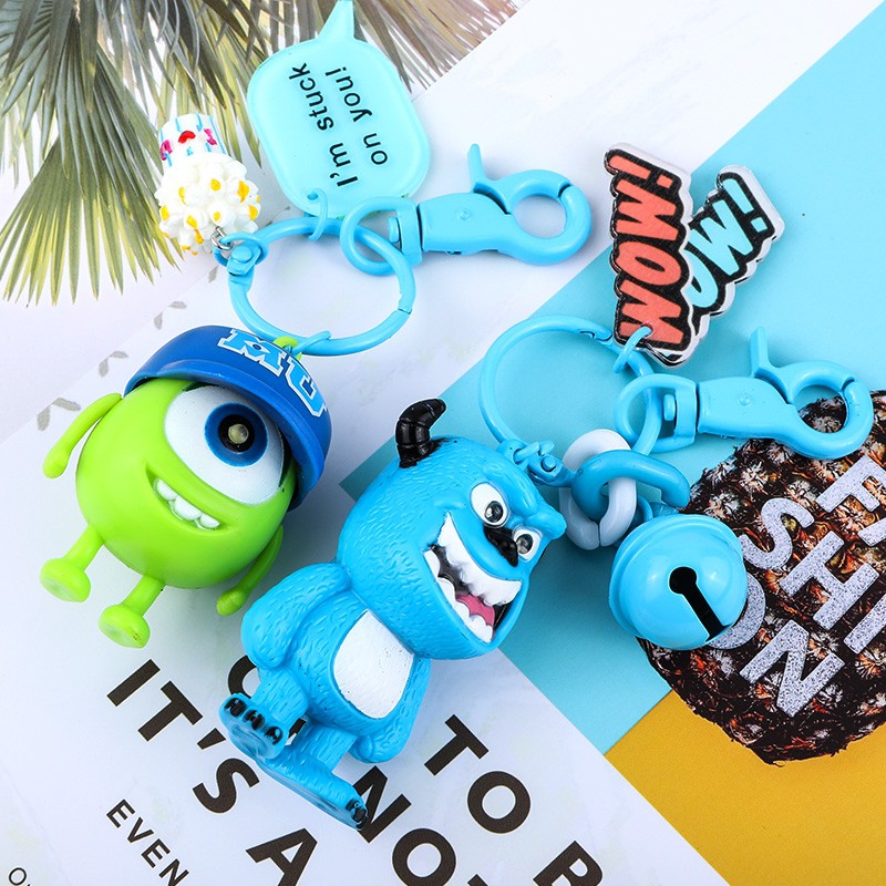 GANTUNGAN KUNCI KEY CHAIN MAINAN MONSTER INC LAMPU LED BERSUARA BERBUNYI / MONSTER INC MIKE JAMES / GANTUNGAN KUNCI TOY STORY / GANTUNGAN KUNCI MONSTER UNIVERSITY