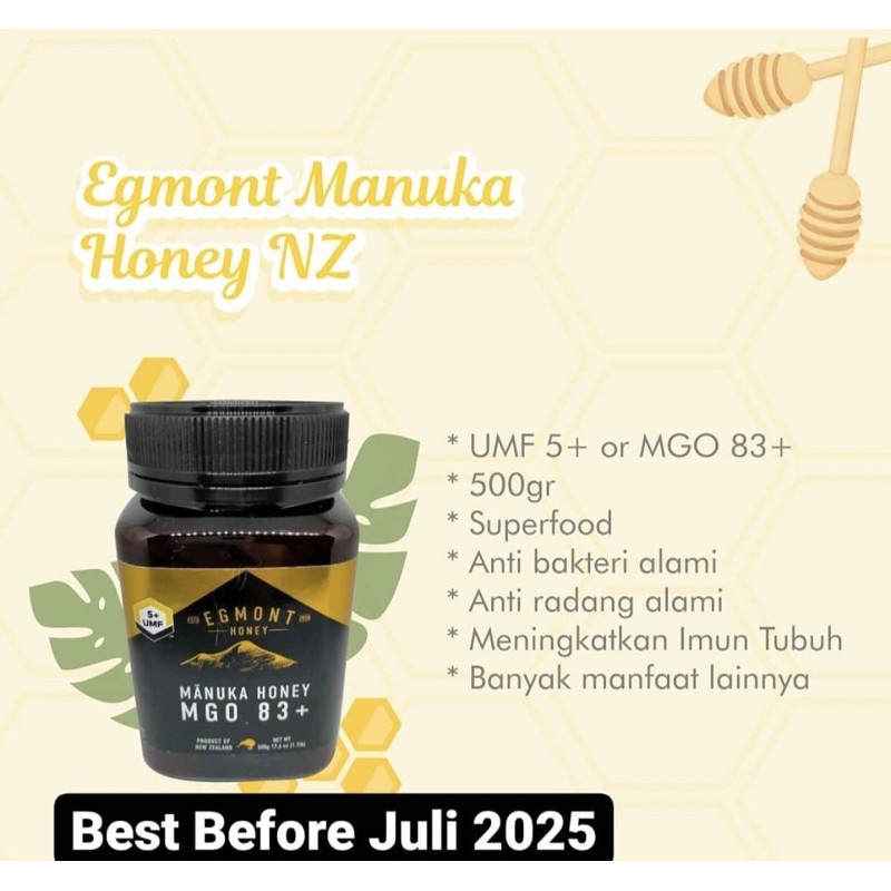 Egmont 5+ Manuka Honey New Zealand