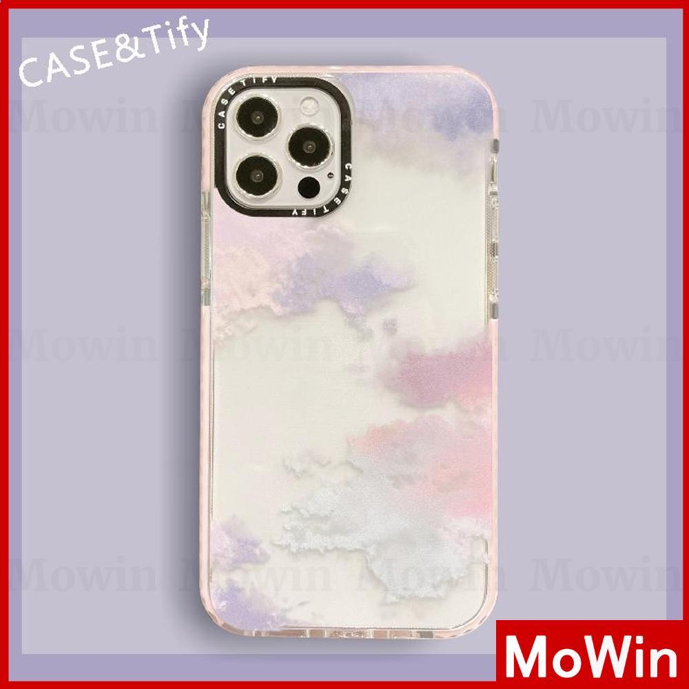 Mowin - iPhone Case Silicone Soft Case Clear Case Shockproof Protection Camera Frame Pink Purple Clouds Cute Style For iPhone 12 Pro Max 7plus XS Max 11 MAX mini 8plus Xr SE Pro SE2020 iphone 12