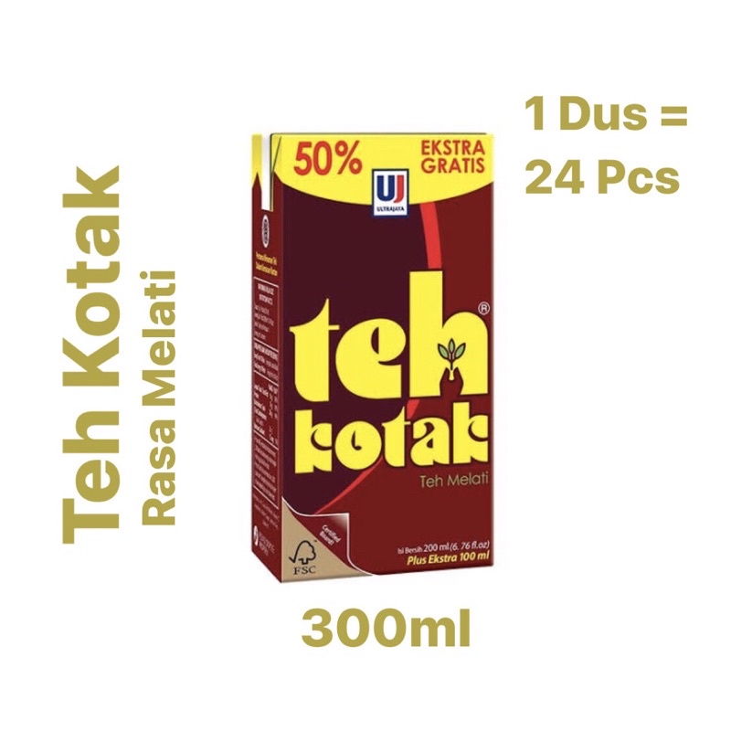 

〖Teh Kotak Jasmine 300ml | Teh Melati | 1 Dus - 24 Botol | Minuman Teh Ultra Jaya〗