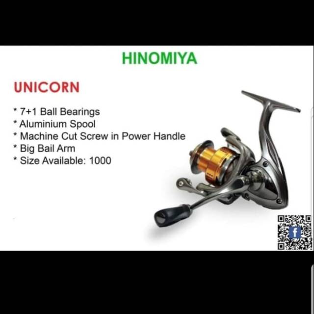 Reel HINOMIYA UNICORN (POWER HANDLE) 1000