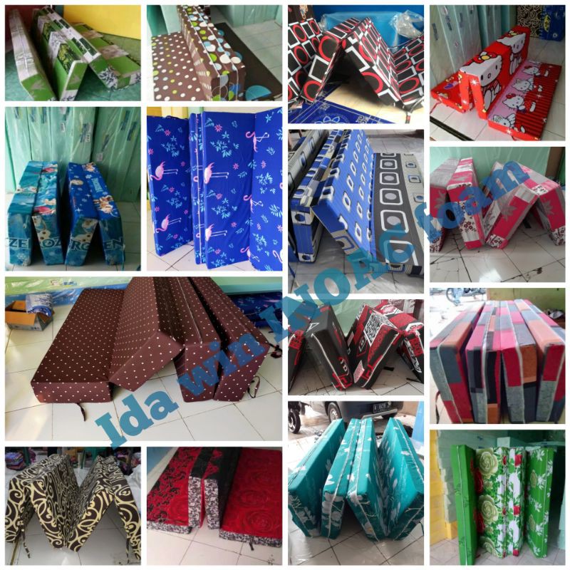 SARUNG KASUR LIPAT 4  20CM / sprei resleting / COVER KASUR BUSA LIPAT